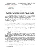 Hướng dẫn tổ chức triển khai thực hiện Thông tri số : 02TT MTTW về việc công nhận những đơn vị hoàn thành việc xây dựng “Nhà Đại đoàn kết”, xoá xong nhà dột nát cho người nghèo