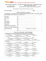 de thi chon doi tuyen hoc sinh gioi mon tieng anh lop 10 truong thpt lien son vinh phuc nam hoc 2014 2015