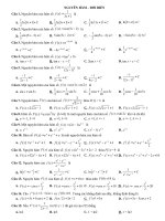 TN NGUYÊN HÀM ĐỔI BIẾN