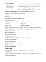 de thi hk2 mon sinh hoc lop 8 phong gd dt vinh tuong vinh phuc nam hoc 2016 2017