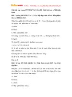 giai bai tap trang 195 sgk vat ly lop 11 giai bai toan ve he thau kinh