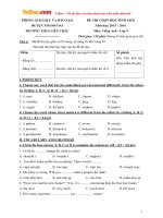 de thi chon hoc sinh gioi mon tieng anh lop 9 truong thcs lien chau ha noi nam hoc 2015 2016