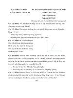 de thi cuoi hk2 mon vat ly lop 10 truong thpt ly thai to bac ninh nam 2014 2015