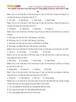 trac nghiem atlat dia li viet nam trang 19 nong nghiep trong trot chan nuoi co dap an