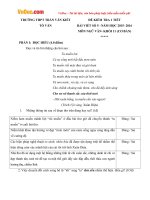 de kiem tra so 5 mon ngu van lop 11 truong thpt tran van kiet nam hoc 2015 2016