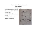 de thi hoc ki 1 mon cong nghe lop 11 truong thpt hung vuong binh thuan 2015 2016