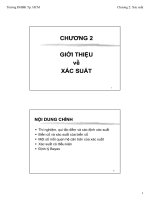 Giáo trình Xác suất thông kê_Chương 2: Giới thiệu về Xác suất