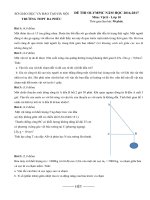 de thi olympic mon vat ly lop 10 truong thpt da phuc hn nam 2016 2017