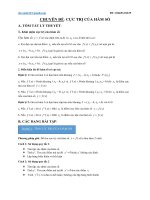 CỰC TRỊ CỦA HÀM SỐ CỰC HAY