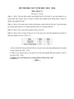 de thi hoc ki 1 mon dia ly lop 11 nam 2015 2016 truong thpt thong nhat a