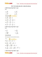 giai bai tap sgk toan lop 9 bai 4 lien he giua phep chia va phep khai phuong