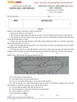 de thi thu thpt quoc gia 2016 mon sinh truong thpt dong du lan 1