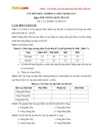 cau hoi trac nghiem va bai tap dia ly 11 hop chung quoc hoa ky tu nhien va dan cu