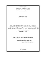Giải pháp thu hút khách hàng của Khách sạn Công đoàn Việt Nam tại Hà Nội