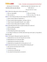 de thi hk2 mon dia ly lop 12 truong thpt quang trung da nang nam hoc 2016 2017