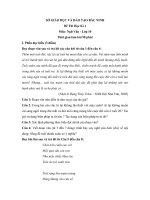 de thi hoc ki 1 mon ngu van lop 10 nam 2015 2016 tinh bac ninh