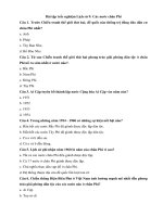 bai tap trac nghiem lich su 9 cac nuoc chau phi