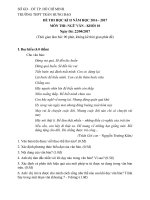 de thi hk2 mon ngu van lop 10 truong thpt tran hung dao tphcm nam 2016 2017