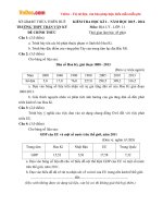 de thi hk1 mon dia ly lop 11 truong thpt tran van ky nam 2015 2016