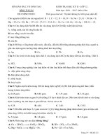 de thi hk2 mon hoa hoc lop 12 so gd dt binh thuan nam hoc 2016 2017