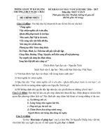 de thi kscl dau nam mon van 9 thcs ngoc chau 2016 2017