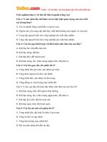 trac nghiem dia ly 10 bai 28 dia li nganh trong trot