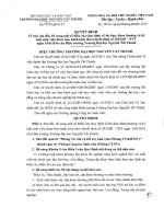 Quyết định về việc sửa đổi bổ sung một số điều của Quy định về thi đua, khen thưởng và kỷ luật sinh viên – Phòng Công tác Sinh viên