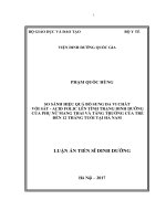 So sánh hiệu quả bổ sung đa vi chất với sắt - acid folic lên tình trạng dinh dưỡng của phụ nữ mang thai và tăng trưởng của trẻ đến 12 tháng tuổi tại Hà Nam (FULL TEXT)