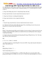 giai bai tap sbt vat ly lop 8 tu bai 13 1 den 13 12