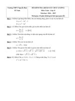de thi kscl dau nam mon toan lop 12 truong thpt nguyen hue nam 2016 2017