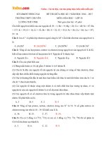 de thi giua hoc ki 1 mon hoa hoc lop 10 truong thpt chuyen luong the vinh dong nai nam hoc 2016 2017