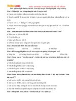 trac nghiem ngu van lop 10 bai tam dai con ga nhung no phai bang hai may