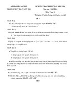 de kscl dau nam mon toan lop 10 truong thpt phan van tri nam 2015 2016