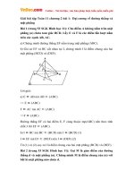 giai bai tap toan 11 chuong 2 bai 1 dai cuong ve duong thang va mat phang