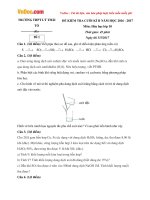 bo de thi hk2 mon hoa hoc lop 10 truong thpt ly thai to bac ninh nam hoc 2016 2017
