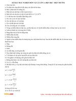 bai tap trac nghiem mon vat ly lop 11 dien hoc dien truong