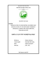 Đánh giá công tác bồi thường và giải phóng mặt bằng dự án đầu tư xây dựng khu tái định cư xóm Hắng, xã Hồng Tiến, thị xã Phổ Yên, tỉnh Thái Nguyên.
