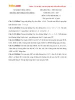 de kiem tra 1 tiet hk1 mon toan hinh hoc lop 11 truong thpt pham van dong dak nong nam hoc 2016 2017