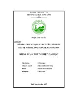 Đánh giá hiện trạng và đề xuất giải pháp bảo vệ môi trường nước huyện Sóc Sơn (Khóa luận tốt nghiệp)