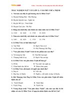trac nghiem ngu van 11 vao phu chua trinh