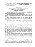 Hướng dẫn của Ban Thường trực Uỷ ban Trung ương MTTQ Việt Nam về công tác tuyên truyền kỷ niệm 81 năm Ngày thành lập Mặt trận Dân tộc Thống nhất Việt Nam (18 11 1930-18 11 2011