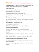 trac nghiem dia ly 10 bai 5 vu tru he mat troi va trai dat he qua cua chuyen dong tu quay quanh truc cua trai dat