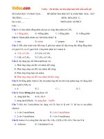 de thi hk2 mon hoa hoc lop 11 nam hoc 2016 2017