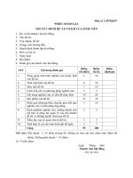 Phiếu đánh giá thuyết minh đề tài nghiên cứu khoa học sinh viên