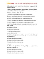 trac nghiem dia ly 10 bai 6 he qua chuyen dong xung quanh mat troi cua trai dat