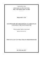 Giải pháp thu hút khách hàng của Khách sạn Công đoàn Việt Nam tại Hà Nội (tt)