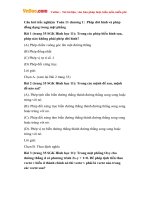 cau hoi trac nghiem toan 11 chuong 1 phep doi hinh va phep dong dang trong mat phang