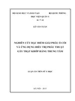 Nghiên cứu đặc điểm giải phẫu ổ cối và ứng dụng điều trị phẫu thuật gãy trật khớp háng trung tâm (FULL TEXT)