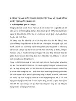 CÔNG TY sản XUẤT PHANH NISSIN VIỆT NAM và HOẠT ĐỘNG QUẢN TRỊ NGUỒN NHÂN lực 