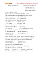 de kiem tra 1 tiet hk2 mon hoa hoc lop 8 truong thcs ham duc binh thuan nam hoc 2016 2017